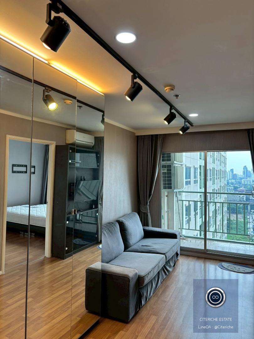 ห้องมุมชั้นสูงตกแต่งครบ | Lumpini Park Rama 9-Ratchada | คอนโด 1 ห้องนอน