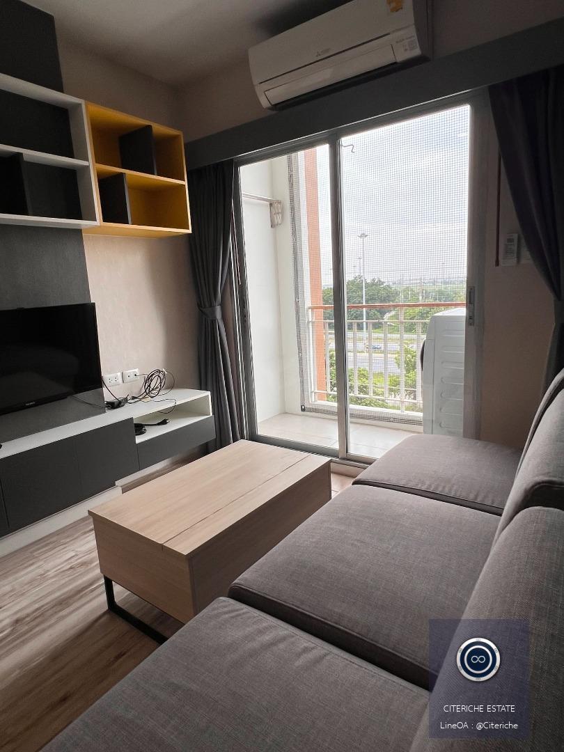 ระเบียงทิศตะวันออก | Plus Condo Ayutthaya Park | คอนโด 1 ห้องนอน